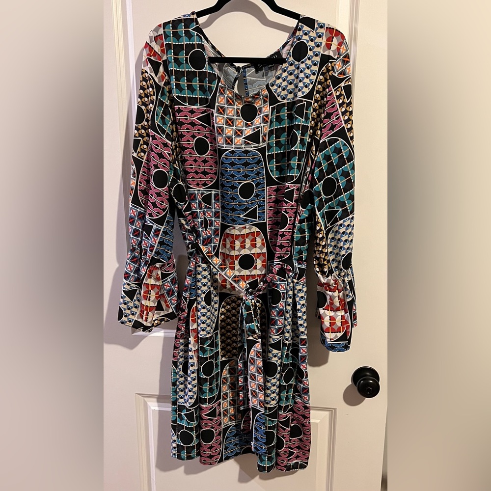 ELOQUII Mod Abstract Geometric Dress 26W